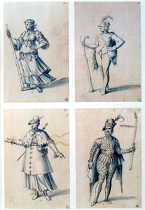 Pukukuvioita allegorisille hahmoille, 1500-luku