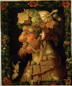 Syksy, allegoria ... tekijältä Giuseppe Arcimboldo