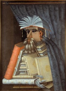 Kirjastonhoitajan muotokuva, n. 1566 (öljy kankaalle). tekijältä Giuseppe Arcimboldo