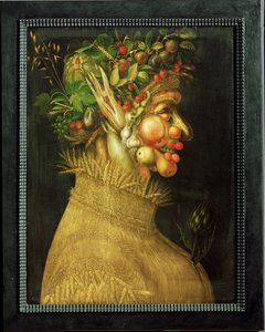Kesä, allegoria (maalaus limewood) tekijältä Giuseppe Arcimboldo