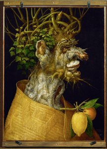 Talvi, allegoria ... (limewood) tekijältä Giuseppe Arcimboldo