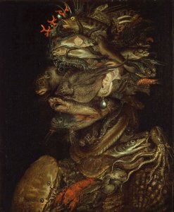 Veden allegoria, noin 1566. tekijältä Giuseppe Arcimboldo Circle of .