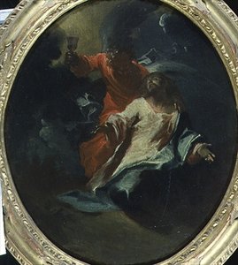 Kristus Öljymäellä, noin 1730 (öljy kankaalle).