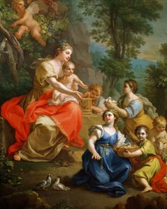 Allegoria viattomuudesta, Giuseppe Bonito (1707-1789), Yksityiskohta