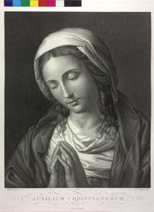 Rukoileva Madonna tekijältä Giuseppe Bortignoni