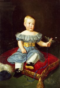 Prinssi Louisin muotokuva, Bourbon-Two Sisilia, Aquilan kreivi lapsena (Napoli)