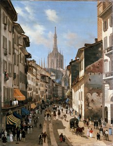 Näkymä Corsia dei Servi -kadulle (maalaus, n. 1839)