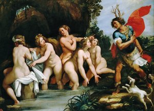 Diana ja Actaeon, noin 1600-1603.