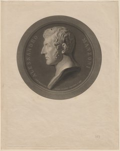 Alessandro Manzoni tekijältä Giuseppe Cornienti, after Gaetano Monti