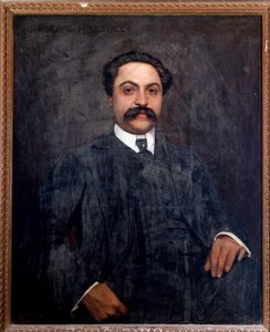 Giuseppe Martuccin (1856-1909) muotokuva italialainen säveltäjä, kapellimestari, pianisti ja opettaja Giuseppe de Sanctisin (1858-1924) maalaus 1904 Bologna, kansalaismusiikkimuseo tekijältä Giuseppe De Sanctis
