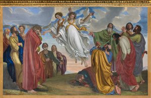 Presbyterio, Giueppe Diotti, Enkelten ilmestyminen taivaaseenastumisen jälkeen 1830.