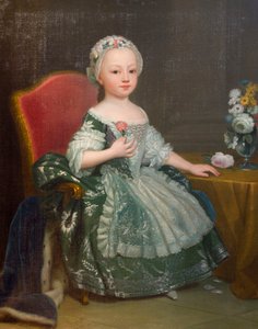 Giuseppe Dupra (1703-1784) muotokuva Maria Theresasta Savoiisesta (1756-1803), tuleva Artoisin kreivitär, öljy kankaalle tekijältä Giuseppe Duprà
