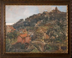 Sanremo (öljy vanerille) tekijältä Giuseppe Graziosi