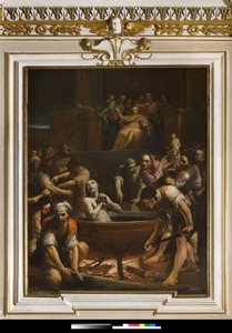 Pyhän evankelista Johannes marttyyrikuolema tekijältä Giuseppe Maria Crespi