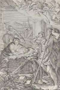 Paimenten palvonta, 1654-1718. tekijältä Giuseppe Maria Mitelli