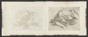 Naisen ylävartalo Piirustusesimerkkejä (sarjan nimi) Mitelli intaglio (sarjan nimi) tekijältä Giuseppe Maria Mitelli