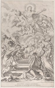 Levy 2: Neitsyt taivaaseenastuminen, 1678. tekijältä Giuseppe Maria Mitelli