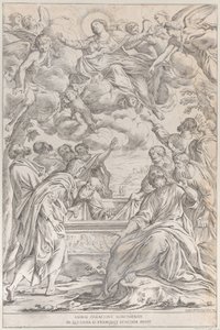 Levy 3: Neitsyt taivaaseenastuminen, 1678. tekijältä Giuseppe Maria Mitelli