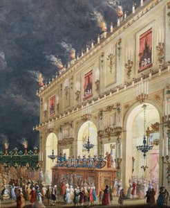 Juhla Cascinessa Ferdinand III:n kunniaksi, yökonsertti kasinon pihalla