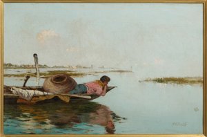 Rauhallisuus, Venetsialainen laguuni (öljy kankaalle)