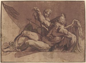 Saturnus tekijältä Giuseppe Nicolo Vicentino, after Giovanni Antonio Pordenone