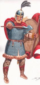Barbaarijohtaja (visigootti-gootti tai vandaali) tekijältä Giuseppe Rava