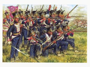 Ensimmäinen valtakunta, Saksan kampanja: Ensimmäinen keisarikunta, Saksan kampanja: Puolan jalkaväki Leipzigin taistelussa lokakuussa 1813 - Ensimmäinen keisarikunta, Saksan kampanja: Puolan jalkaväki Leipzigin taistelussa (kansojen taistelu) lokakuussa 18 tekijältä Giuseppe Rava