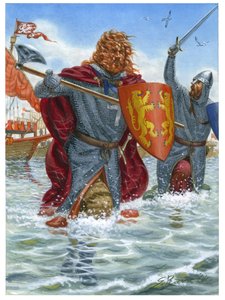 Kolmas ristiretki: Englannin Rikhard I, joka tunnetaan nimellä Leijonasydän (1157-1199), hyökkää Saint Jean d