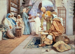 Arab Cafe (akvarelli paperille)