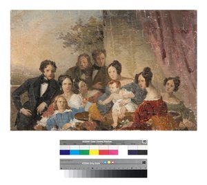 Sinigallian perhe, luonnos, 1840-luku