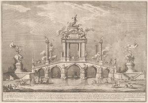 Riemusilta, jota koristavat Ercolanon kaupungin jäännökset, 1755. tekijältä Giuseppe Vasi