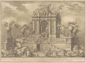 Prima Macchina Chinealle vuodelta 1767: Voitonkaari Farnese Herculesin kanssa, 1767. tekijältä Giuseppe Vasi