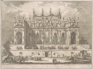 Seconda Macchina Kiinalle 1764: Upea galleria valaistu yöllä