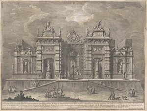 Seconda Macchina Chinealle vuodelta 1774: Villa, jossa on muinaisia monumentteja ja "Giostra"-peli