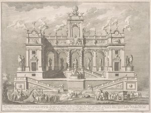 Chinean Prima Macchina 1764: Capitol-rakennus tekijältä Giuseppe Vasi, after Tommaso Catrani, after Paolo Posi