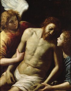 Kuollut Kristus kahden enkelin tukemana, n. 1628