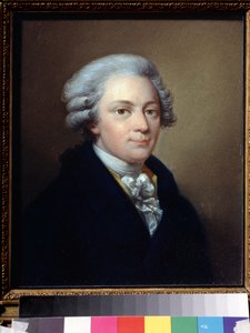 ""Säveltäjä Wolfgang Amadeus Mozartin (1756-1791) muotokuva"" Jozef Grassin (1757-1838) maalaus noin 1783 Valtion Keski-Glinkan musiikkimuseo, Moskova