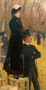 Giuseppe de Nittisin (1846-1884) Auteuil-kilpailuissa öljy kankaalle