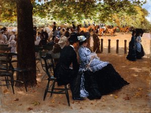Kilparadalla, 1874 tekijältä Giuseppe or Joseph de Nittis