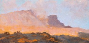 Vesuvius-vuoren fumaroli, noin 1871, kirjoittanut Giuseppe De Nittis (1846-1884), öljy kankaalle