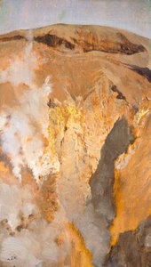 Vesuvius-vuoren fumaroli, noin 1871, kirjoittanut Giuseppe De Nittis (1846-1884), öljy kankaalle, 305 x 18 cm tekijältä Giuseppe or Joseph de Nittis