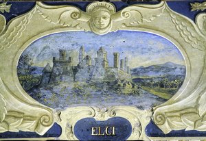 Elci, sarjasta Cartouches, jotka kuvaavat kuvia Conte Pannochieschi d