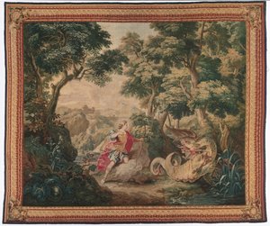 Apollo ja käärmepython Ovidiuksen metamorfoosien sarjasta, 1700-1730.