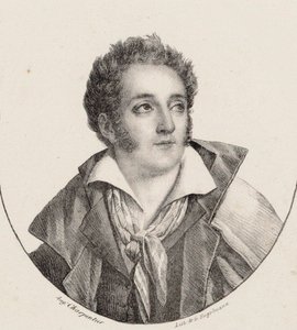 Muotokuva säveltäjä François Charles Mansuista 1785-1847. tekijältä Godefroy Engelmann