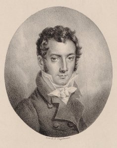 Viulisti ja säveltäjä Josef Maysederin muotokuva 1789-1863. tekijältä Godefroy Engelmann