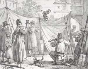 Apina ja leopardi Apina, 1818.
