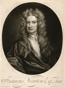 Isaac Newton, Esq., pub. 1712 (kaiverrus) tekijältä Godfrey (after) Kneller