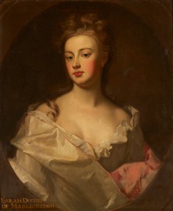 Marlboroughin herttuattaren Sarahin muotokuva (öljy kankaalle) tekijältä Godfrey (circle of) Kneller