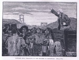 Rowland Hill saarnaa kaivoille Kingswoodissa