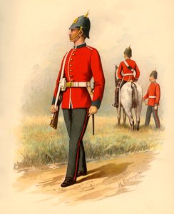 1. pataljoona West Melbournen viktoriaaninen jalkaväki, 1890. tekijältä Godfrey Douglas Giles